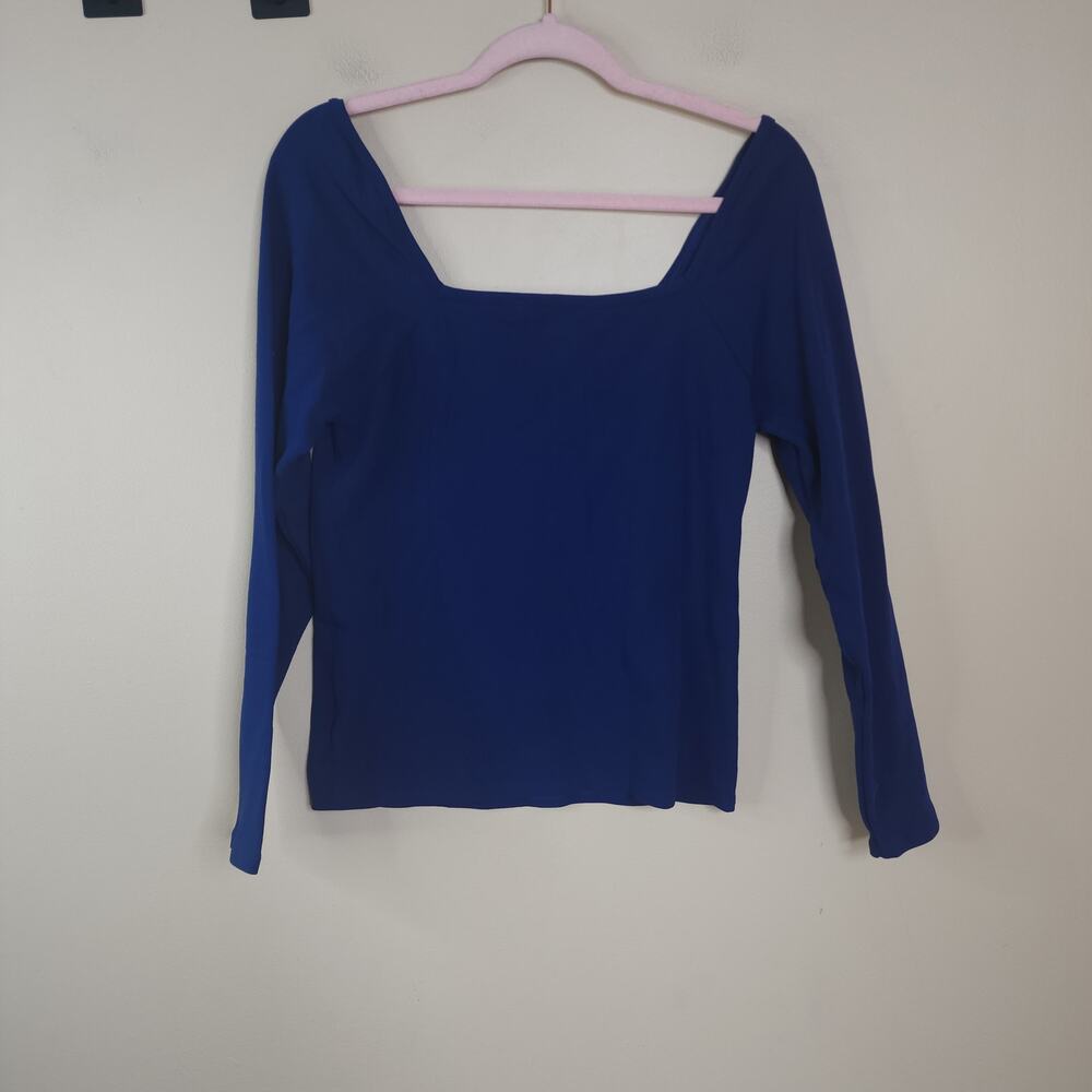 Fabletics Long Sleeve Fitted Square Neck Top In B… - image 3
